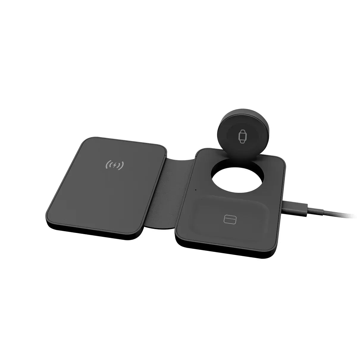 XPower Magsafe Foldable Travel Charging Pad - Black - Tashqila XPower Magsafe Foldable Travel Charging Pad - Black - Tashqila